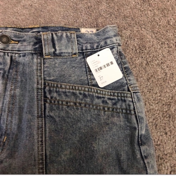 NWT Free People Denim Mini Skirt - Picture 6 of 6